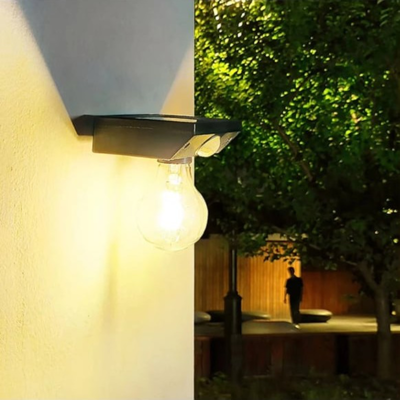 Solar Sensörlü LED Ampul Lamba - Güneş Enerjili - Dış Mekan Aydınlatma - 4
